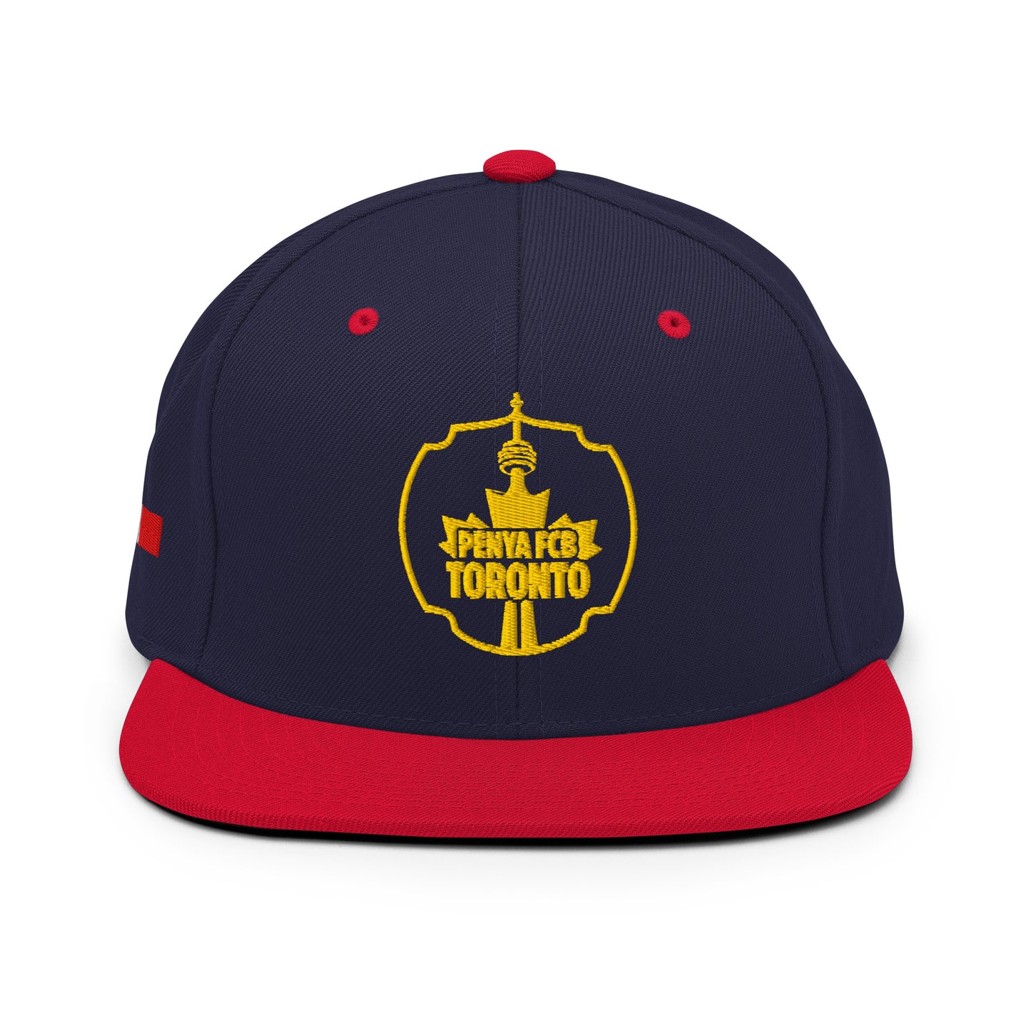 Penya Blaugrana Toronto Snapback Hat - Official Supporter Club Cap - Navy/Red & All-Blue Variants