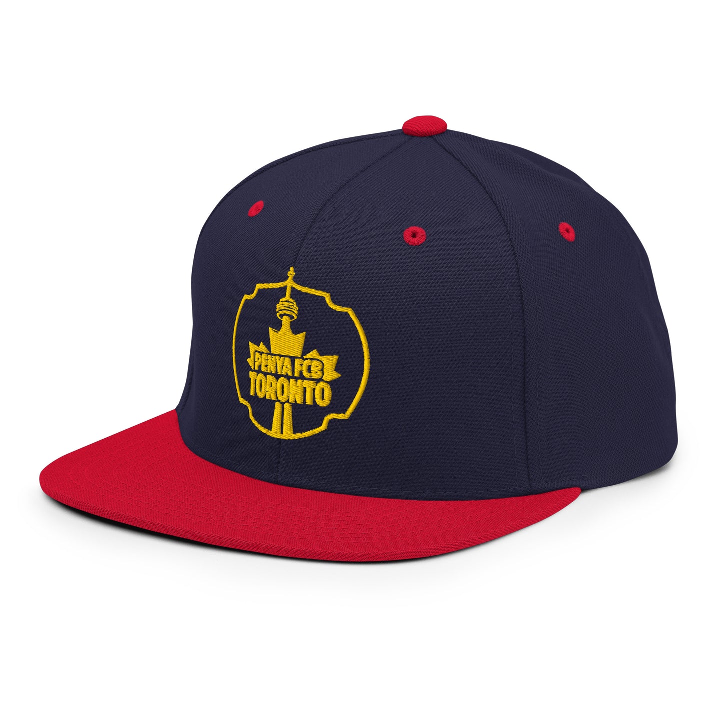 Penya Blaugrana Toronto Snapback Hat - Official Supporter Club Cap - Navy/Red & All-Blue Variants