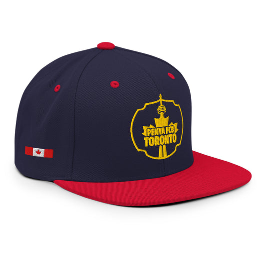 Penya Blaugrana Toronto Snapback Hat - Official Supporter Club Cap - Navy/Red & All-Blue Variants