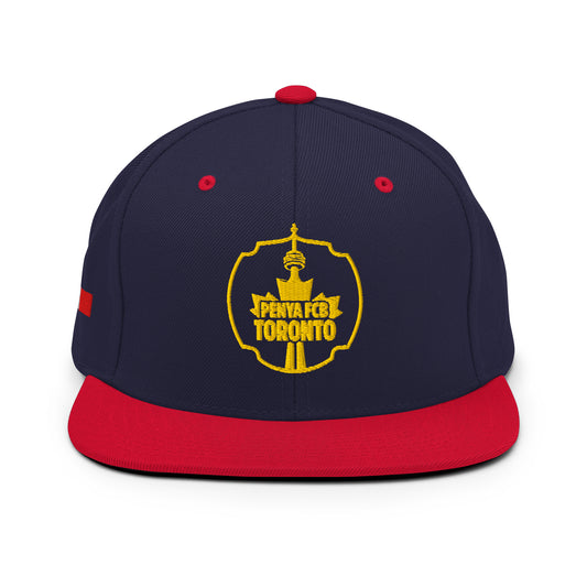 Penya Blaugrana Toronto Snapback Hat - Official Supporter Club Cap - Navy/Red & All-Blue Variants